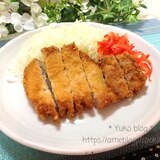 【小麦粉、パン粉を残さない】とんかつ。